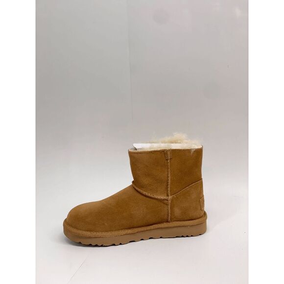 UGG Women's Mini Bailey Logo Strap Boot - Chestnut 7M - Picture 3 of 8